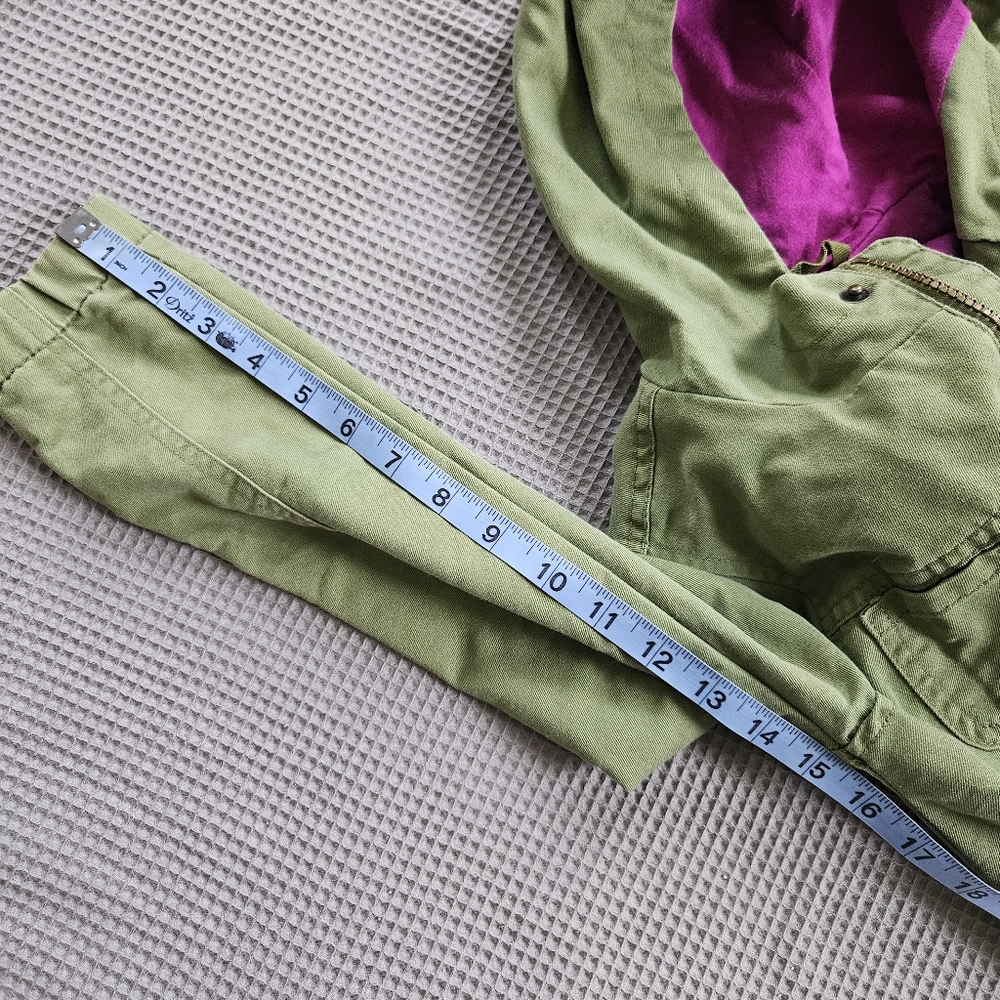 Cat & Jack Girls 6/6X Fall/Spring Green Coat - Picture 7 of 8